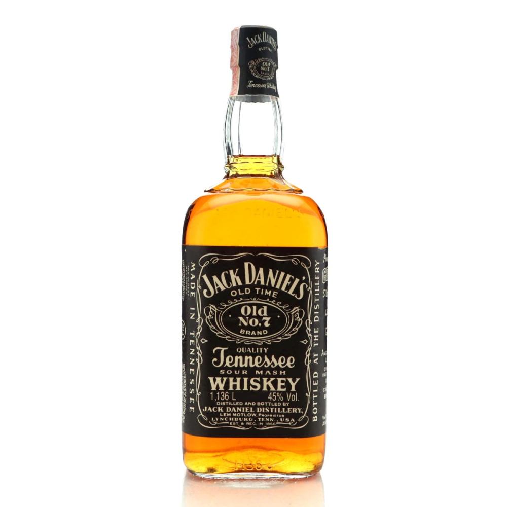 Jack Daniel's Old No.7 Brand 90 Proof Imperial Quart 1970s