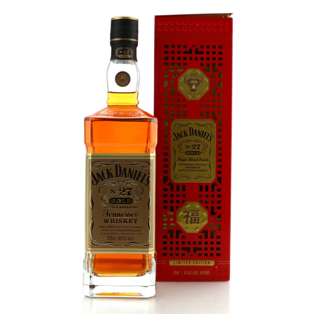 Jack Daniel's No.27 Gold Maple Wood Finish 70cl / Year of the Ox