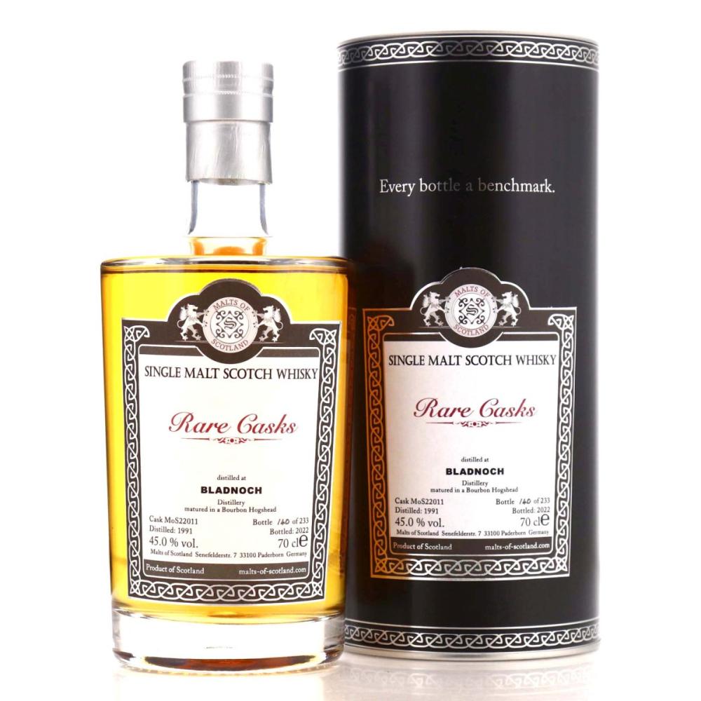 Bladnoch 1991 Malts of Scotland Bourbon Hogshead / Rare Casks