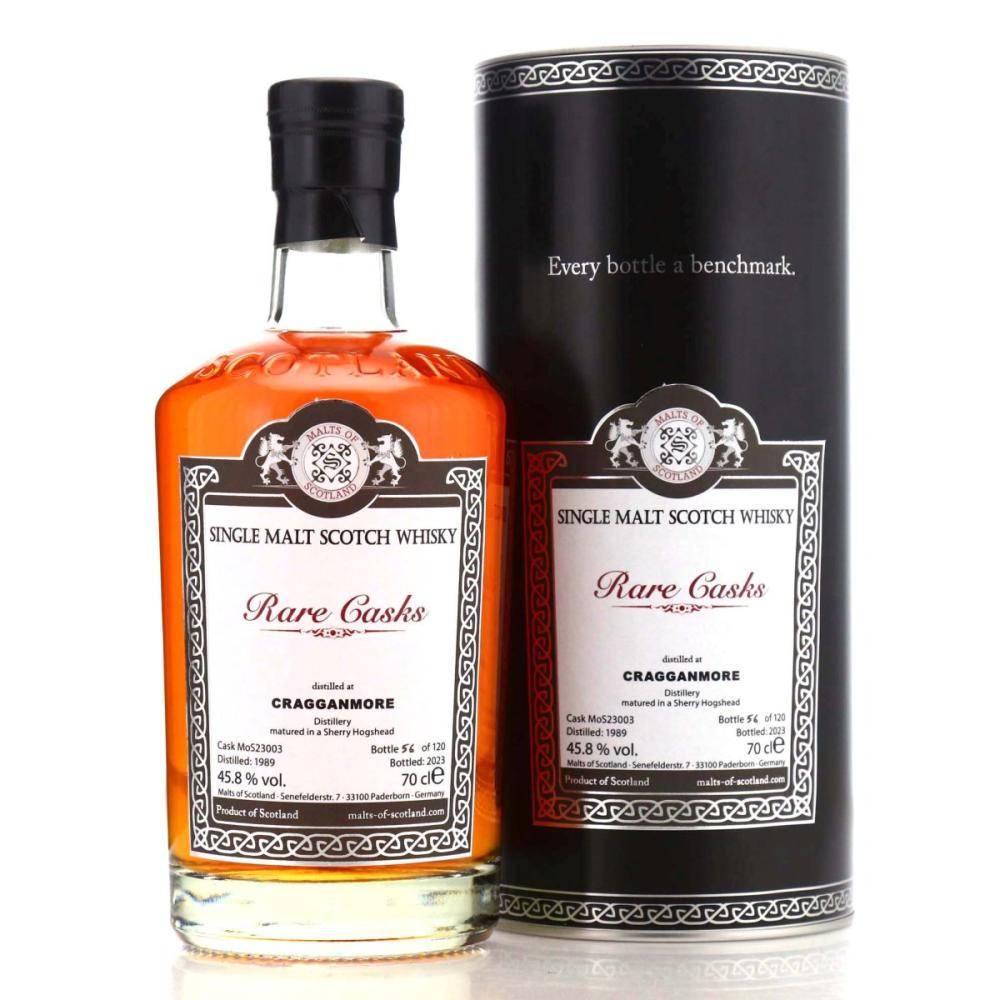 Cragganmore 1989 Malts of Scotland Sherry Hogshead / Rare Casks