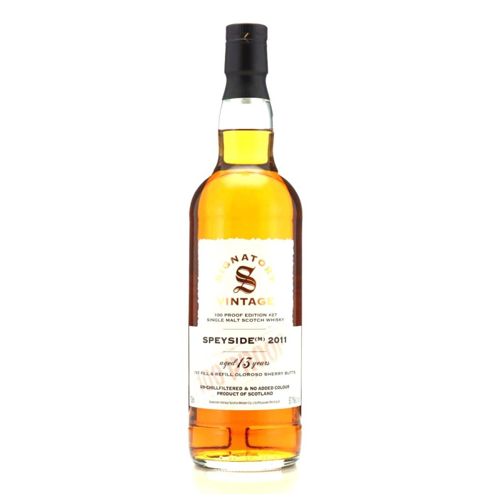 Macallan 'Speyside M' 2011 Signatory Vintage 13 Year Old 100 Proof #25