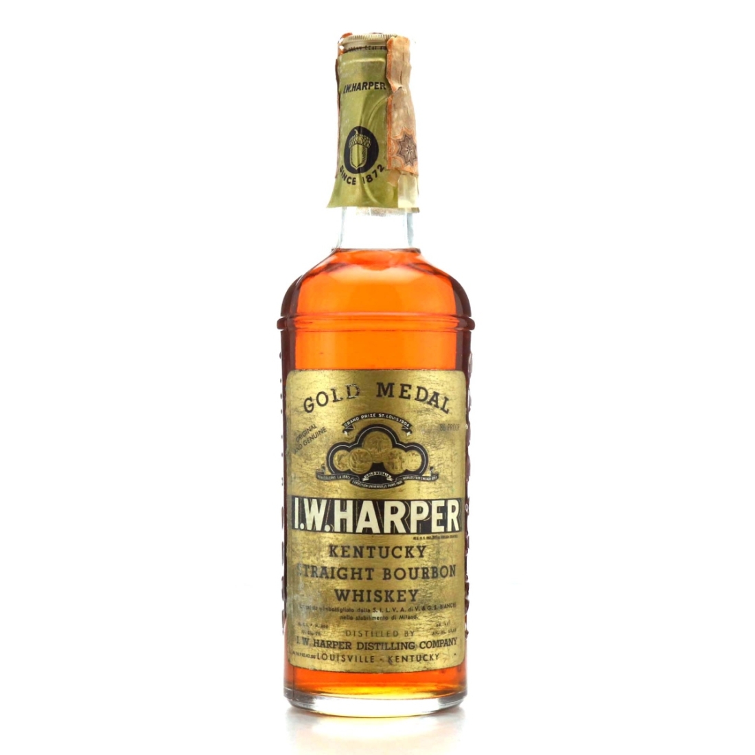 I.W. Harper Gold Medal Kentucky Straight Bourbon 1970s / Bianchi Import