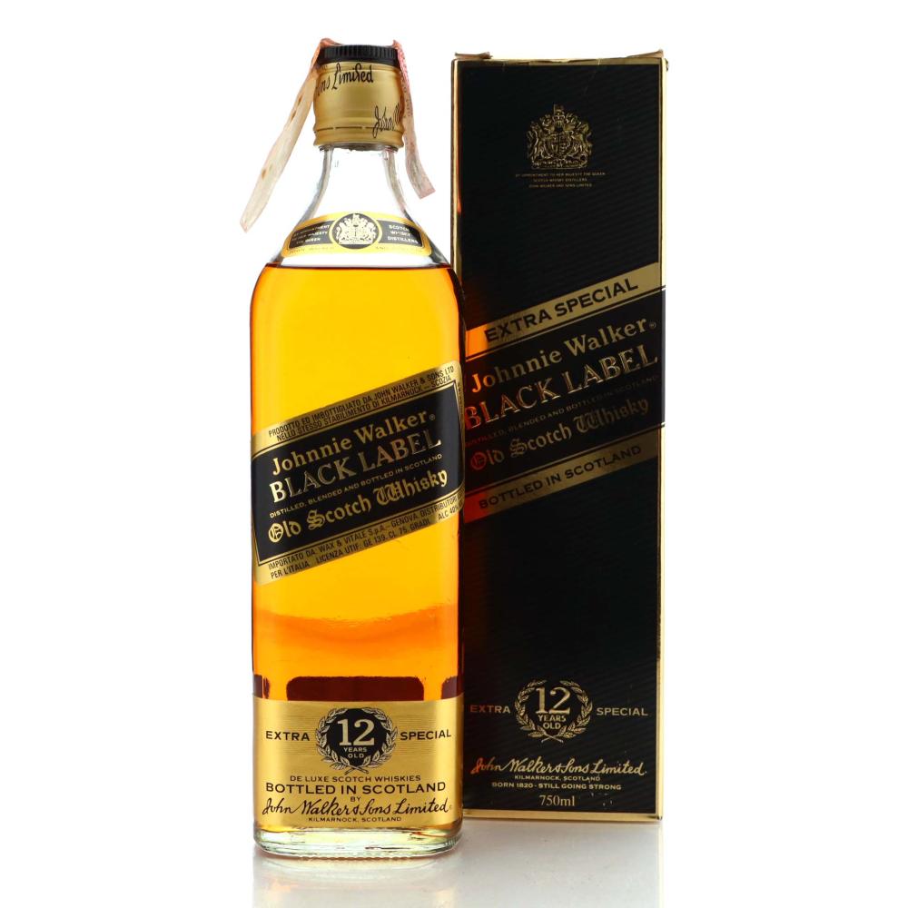 Johnnie Walker Black Label 12 Year Old 1980s / Wax & Vitale Import