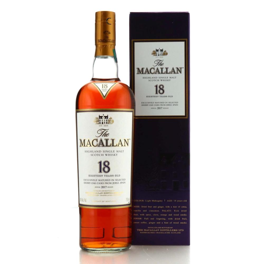 Macallan 18 Year Old Sherry Oak 2017 Release