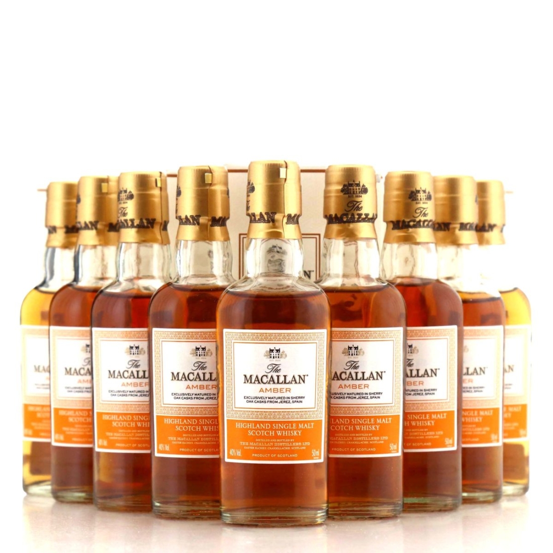 Macallan Amber Miniatures x 9