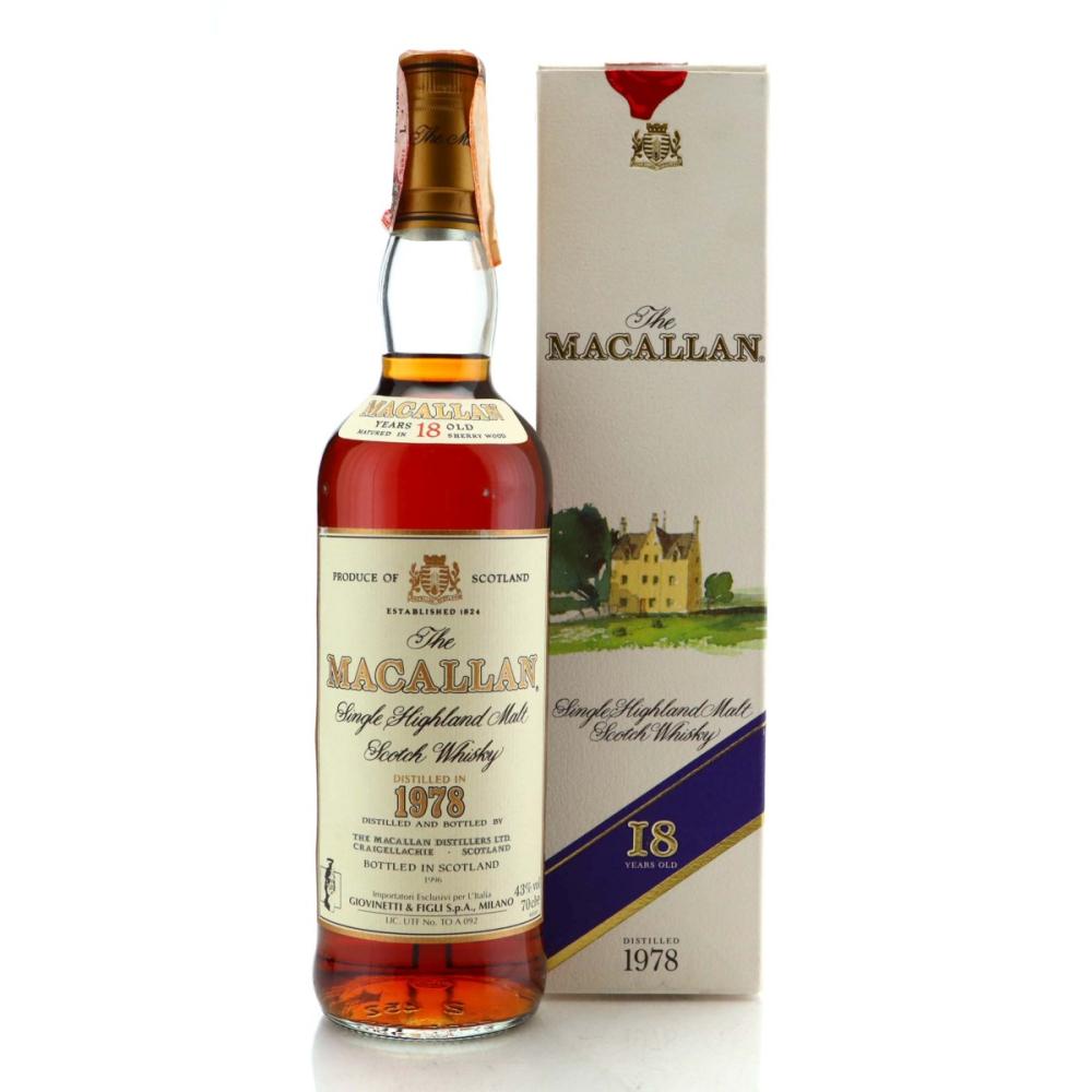 Macallan 1978 18 Year Old / Giovinetti Import