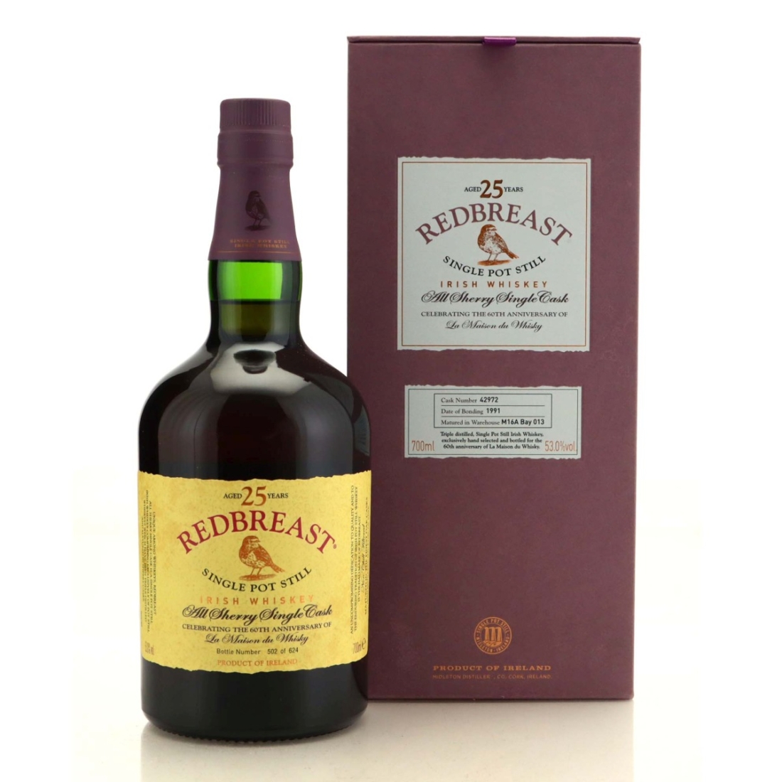 Redbreast 1991 25 Year Old #42972 / LMDW 60th Anniversary