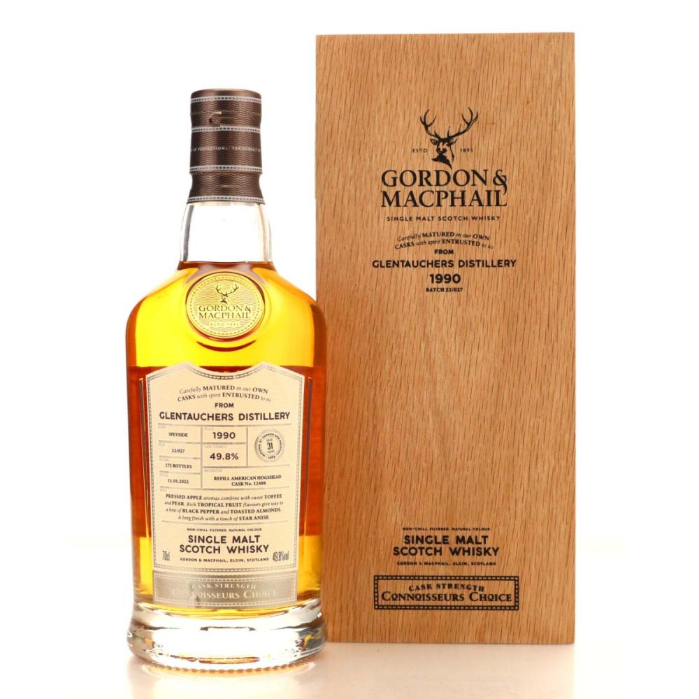 Glentauchers 1990 Gordon and MacPhail 31 Years Old Batch #22/027