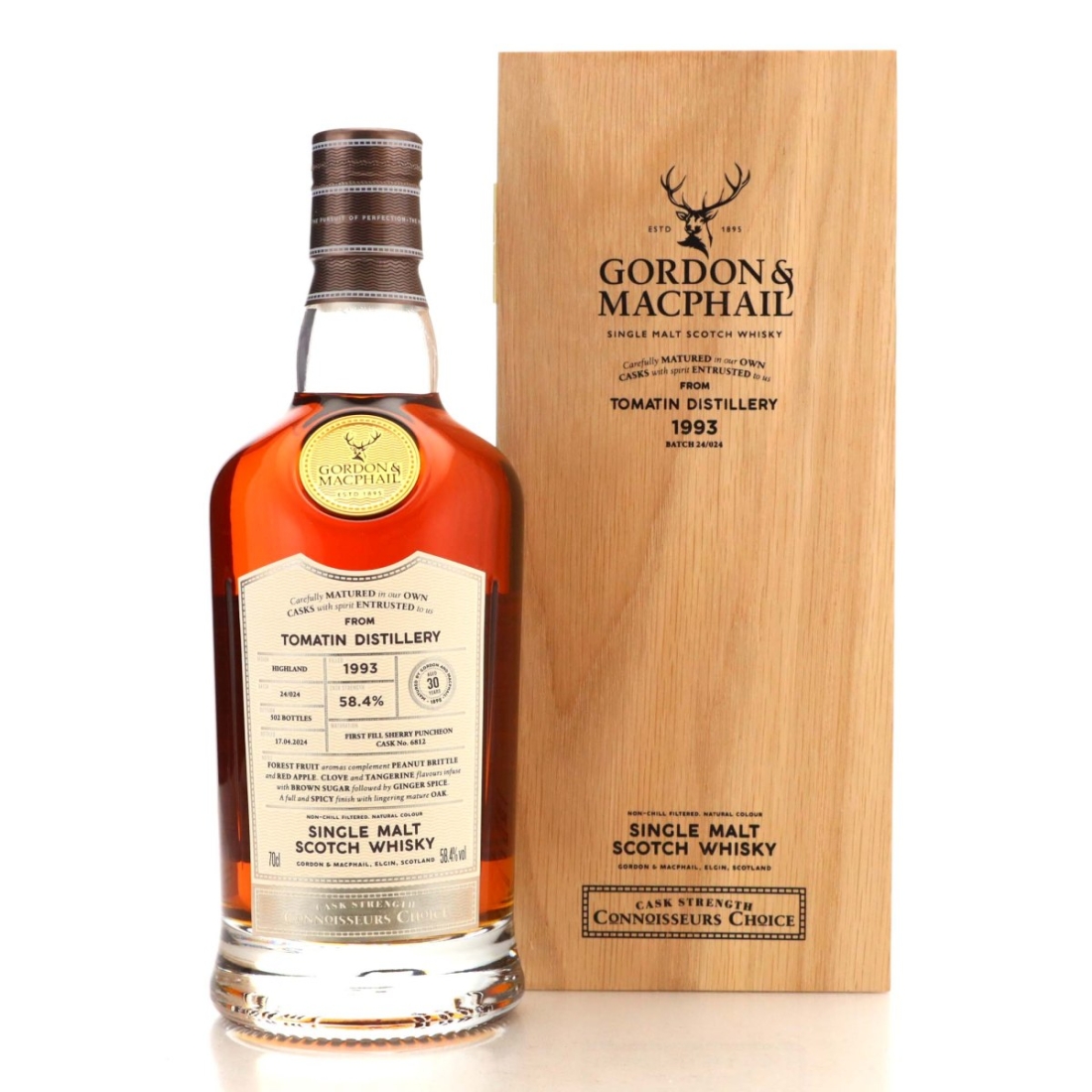 Tomatin 1993 Gordon and MacPhail 30 Year Old Batch #24/024