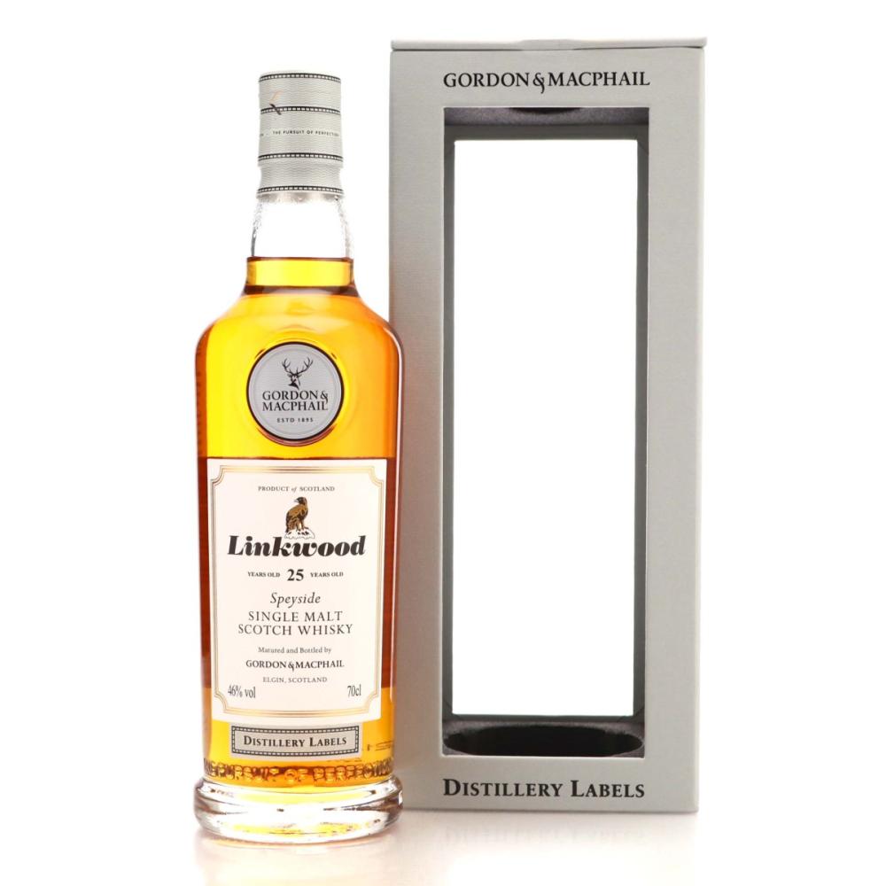Linkwood 25 Year Old Gordon and MacPhail / Distillery Labels