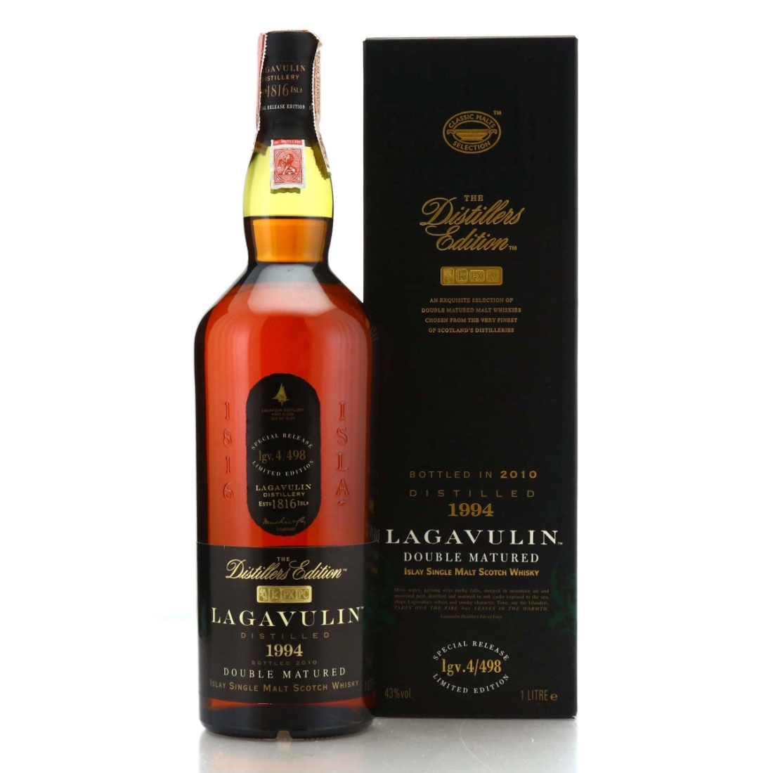 Lagavulin 1994 Distillers Edition lgv.4/498 1 Litre