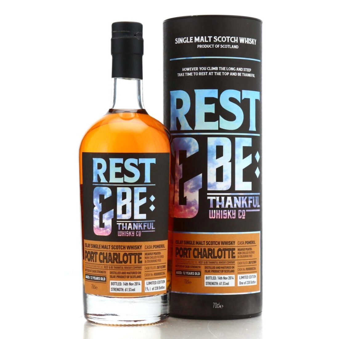 Port Charlotte 2001 Rest and Be Thankful 12 Year Old Pomerol Cask