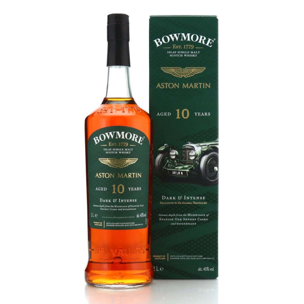Bowmore 10 Year Old Dark and Intense 1 Litre / Aston Martin Edition 1