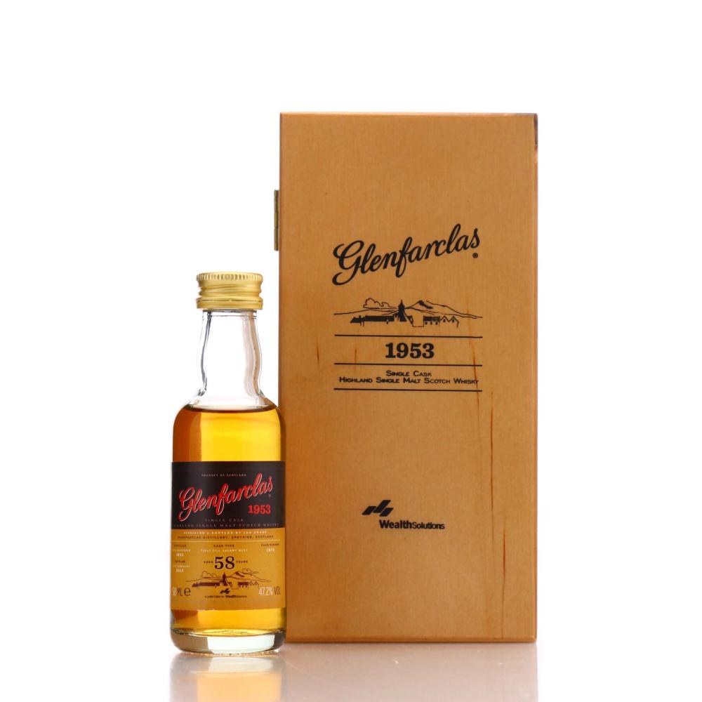 Glenfarclas 1953 Single Cask 58 Year Old #1674 Miniature / Wealth Solutions