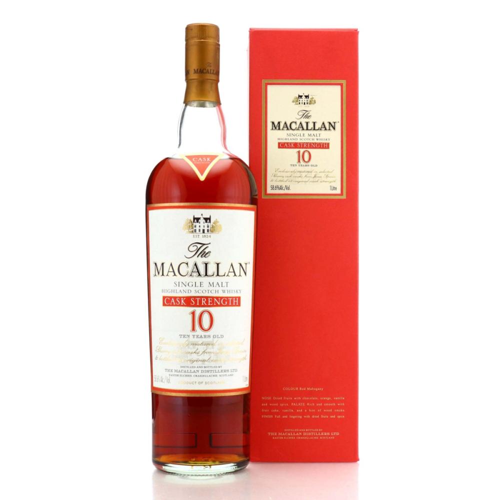 Macallan 10 Year Old Cask Strength 1 Litre / 58.6%
