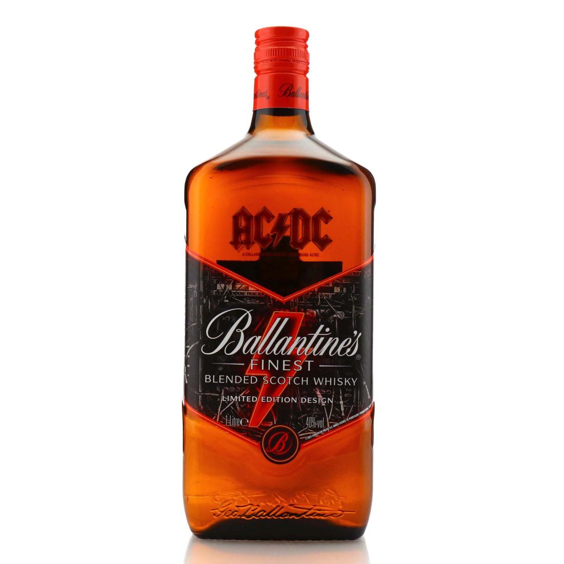 Ballantine's Finest Scotch Whisky 1 Litre / AC/DC Edition Whisky ...