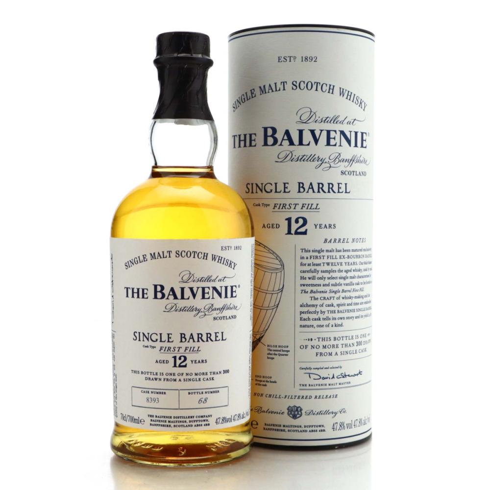 Balvenie 12 Year Old First Fill Single Barrel #8393