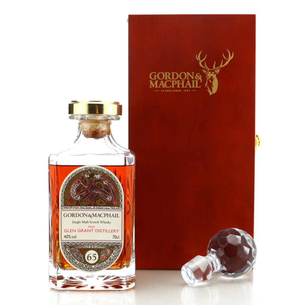 Glen Grant 65 Year Old Gordon and MacPhail 'Book of Kells' Decanter