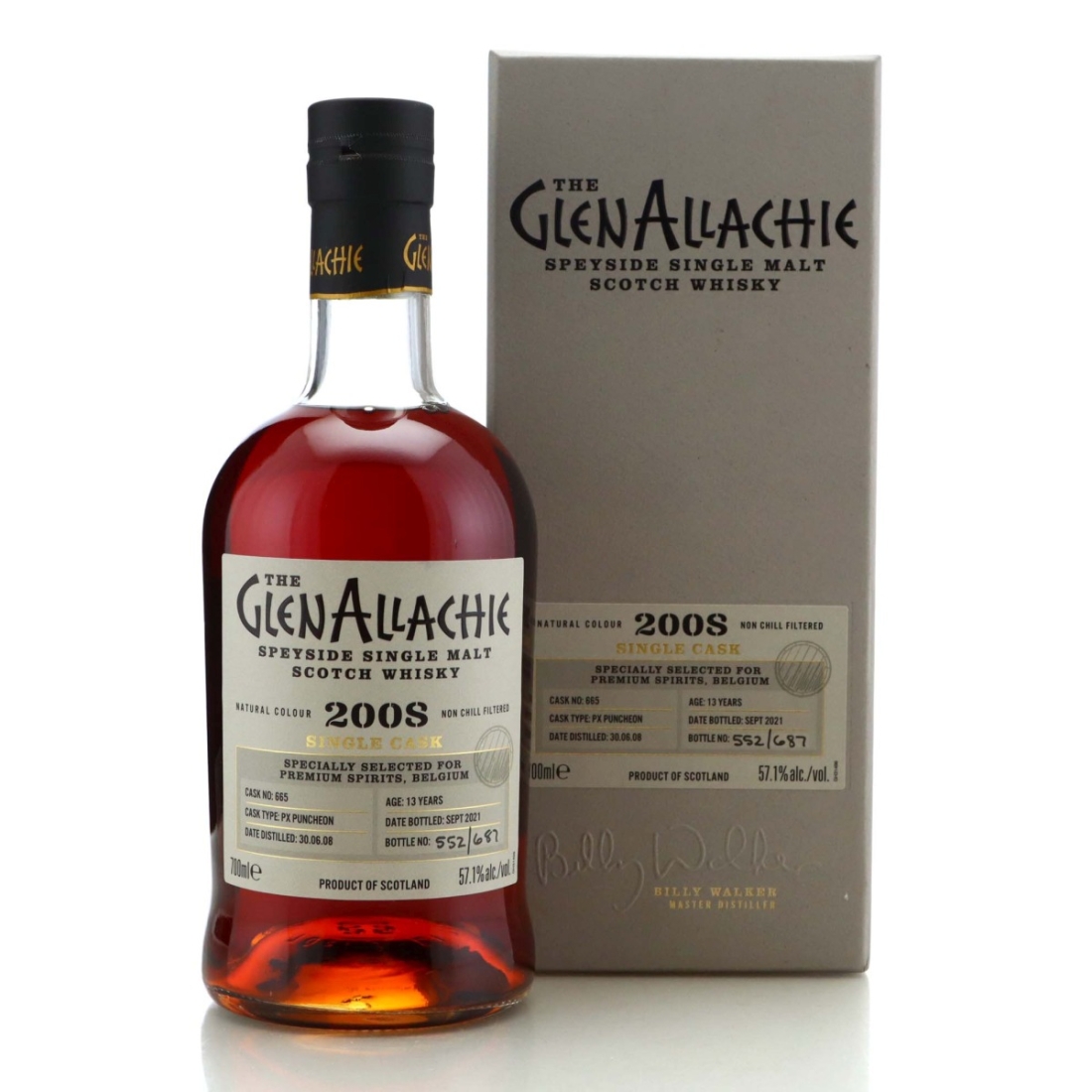 Glenallachie 2008 Single PX Puncheon 13 Year Old #665 / Premium Spirits, Belgium