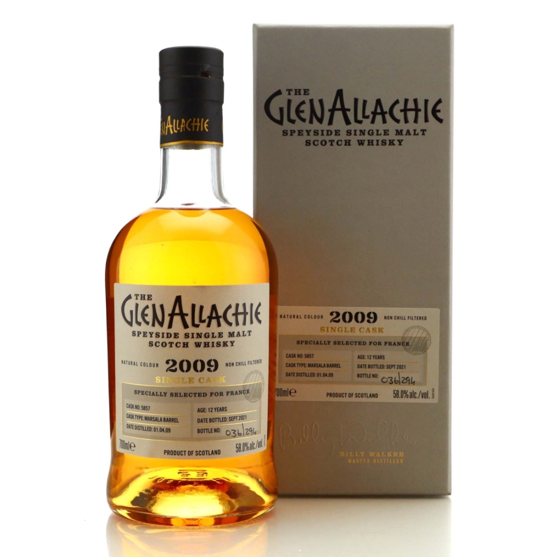Glenallachie 2009 Single Marsala Cask 12 Year Old #5857 / France