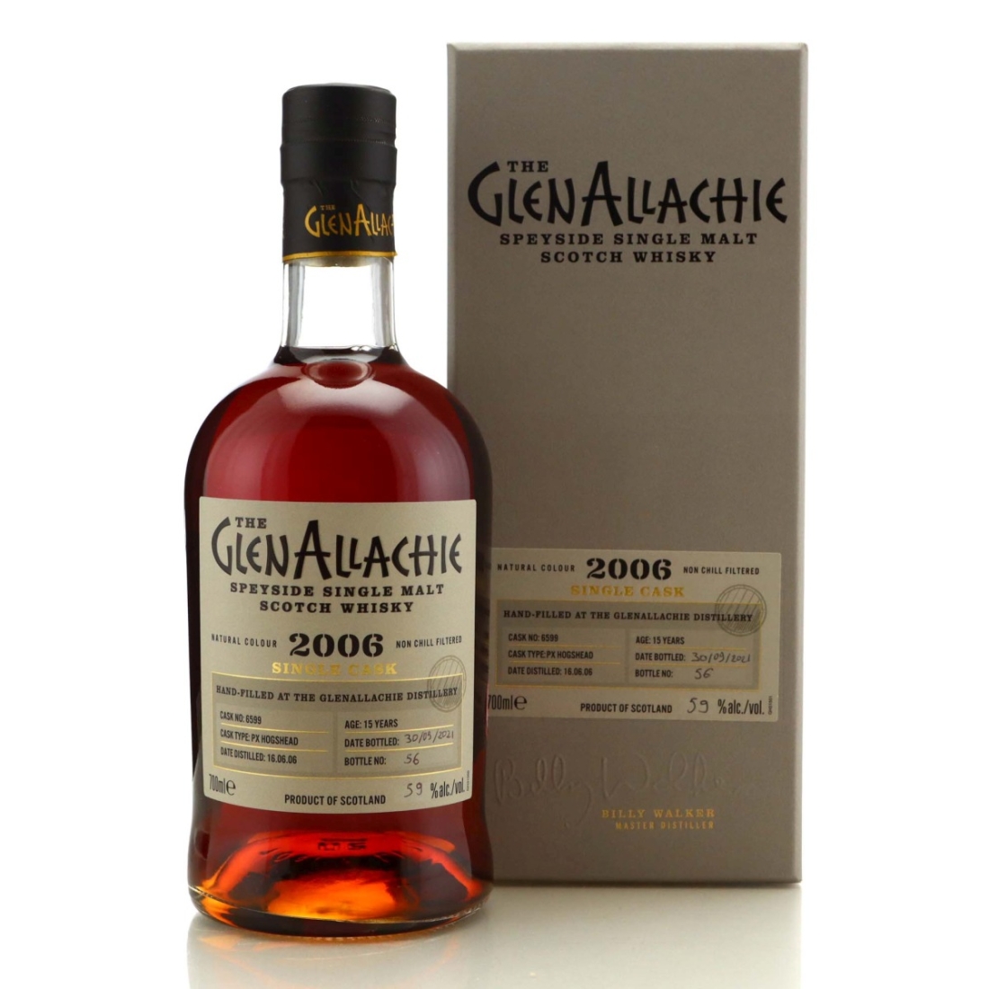 Glenallachie 2006 PX Hand Filled 15 Year Old Cask #6599