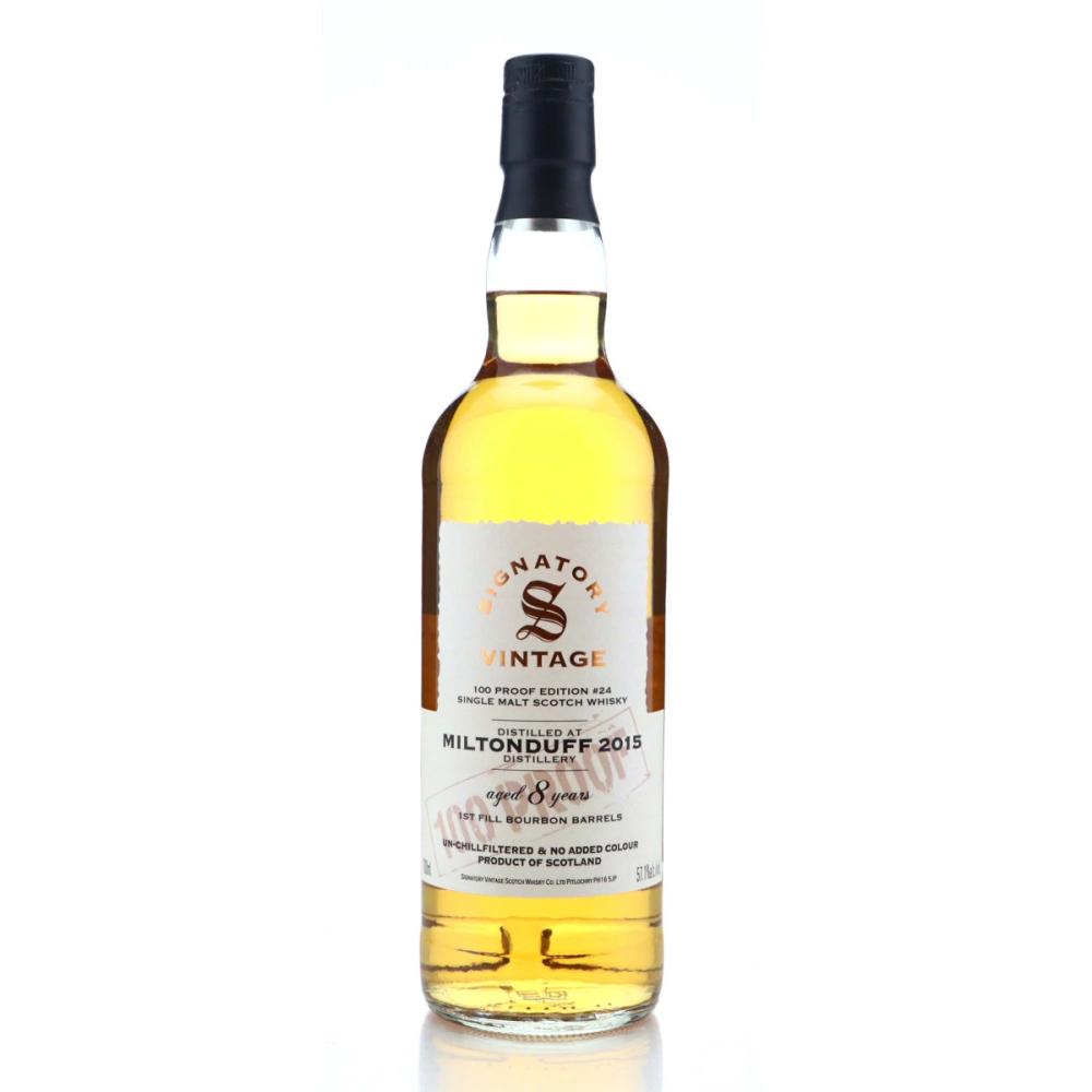 Miltonduff 2015 Signatory Vintage 8 Year Old 100 Proof