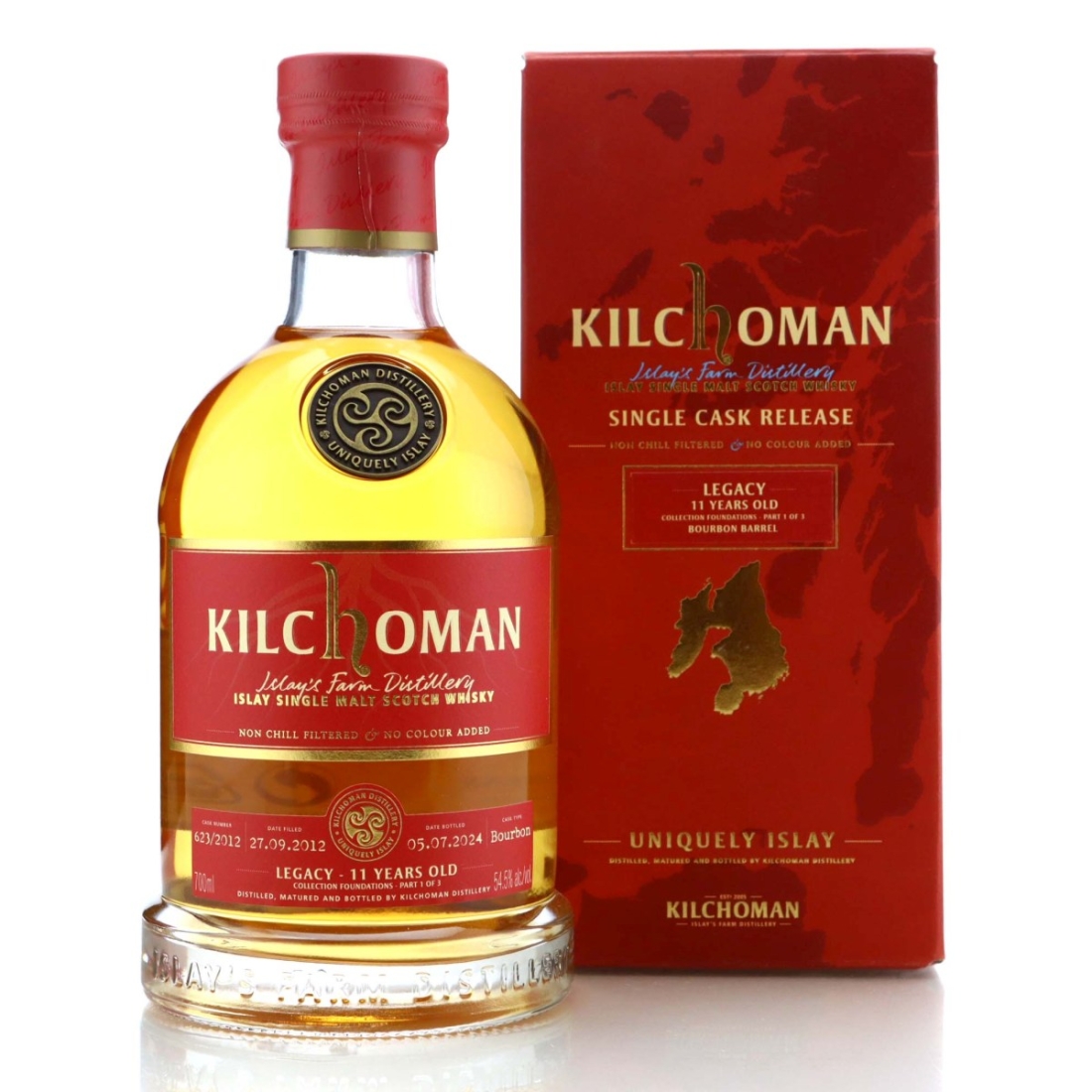 Kilchoman Legacy 2012 Single Bourbon Cask 11 Year Old #623 / LMDW