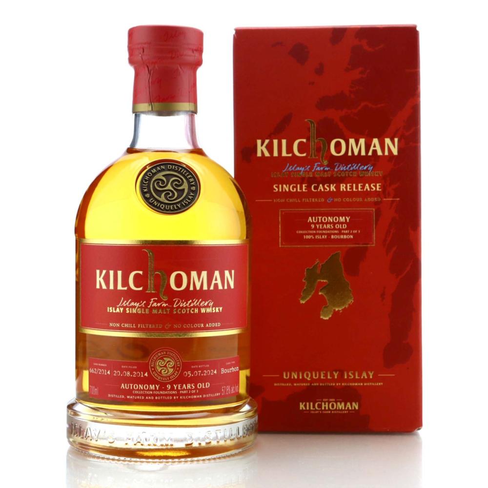 Kilchoman Autonomy 2014 100% Islay Single Bourbon Cask 9 Year Old #622 / LMDW