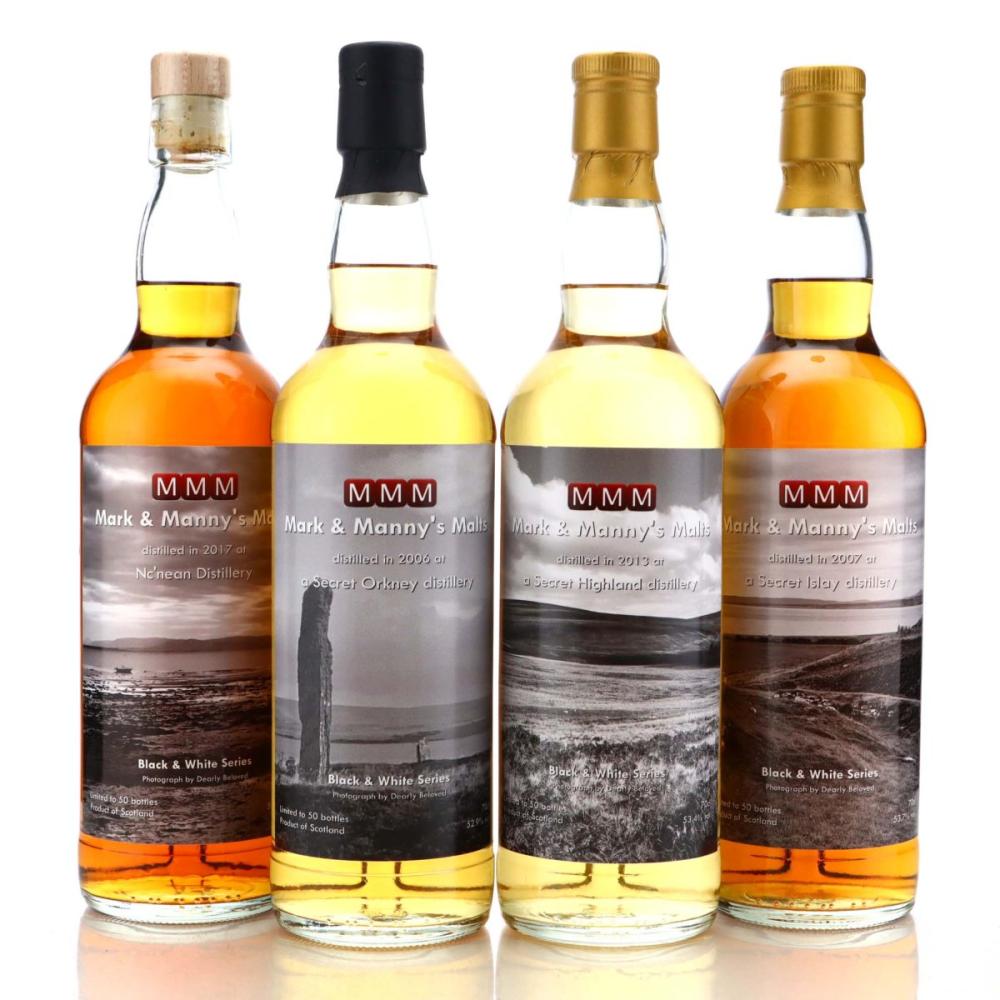 Mark and Manny's Malts Black & White Series 4 x 70cl