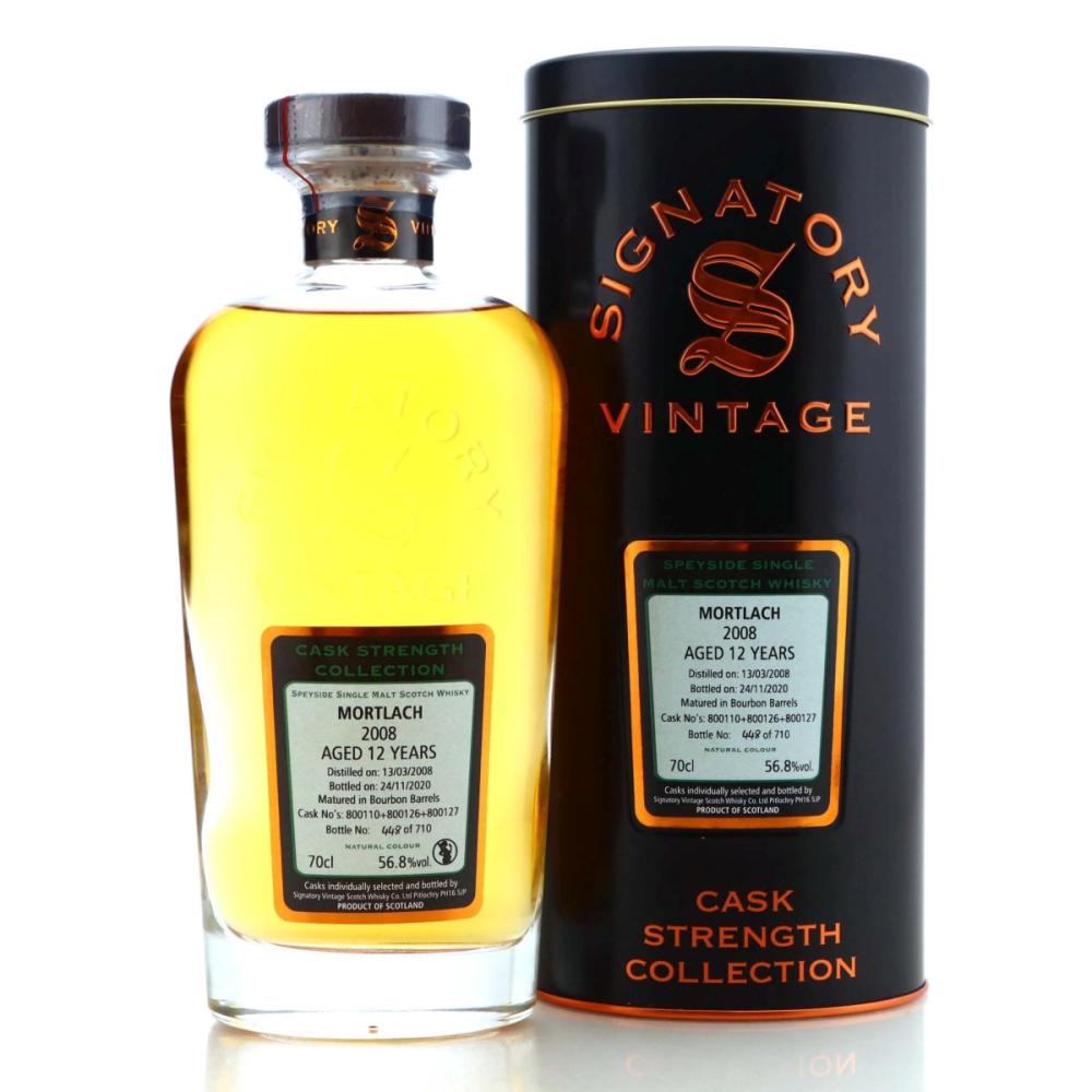 Mortlach 2008 Signatory Vintage 12 Year Old Cask Strength