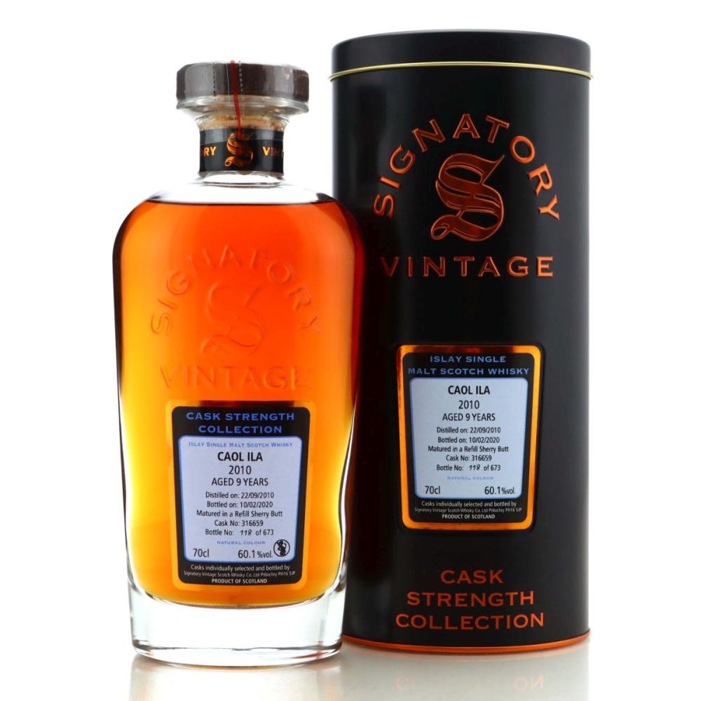 Caol Ila 2010 Signatory Vintage Cask Strength 9 Year Old #316659