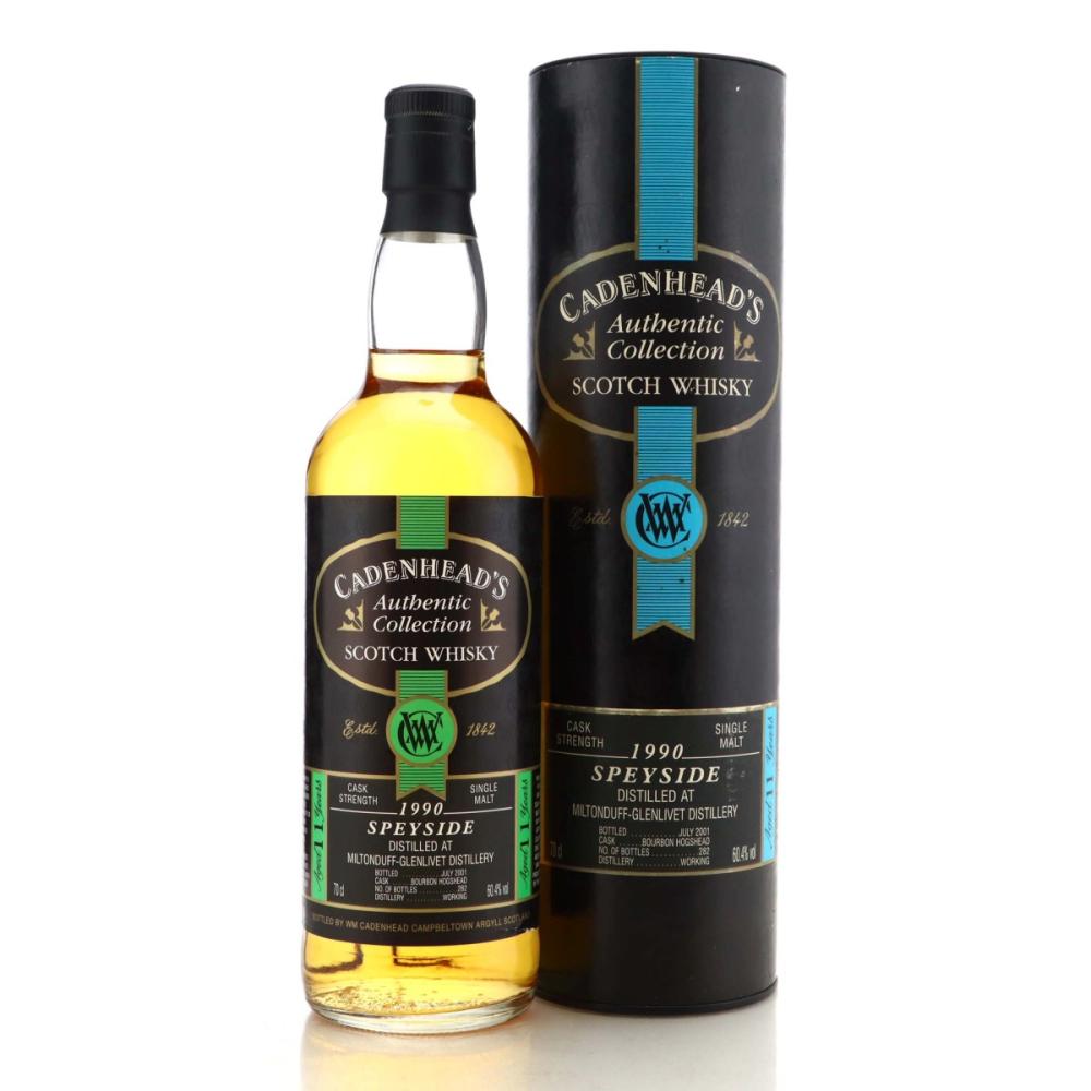 Miltonduff- Glenlivet 1990 Cadenhead's 11 Year Old