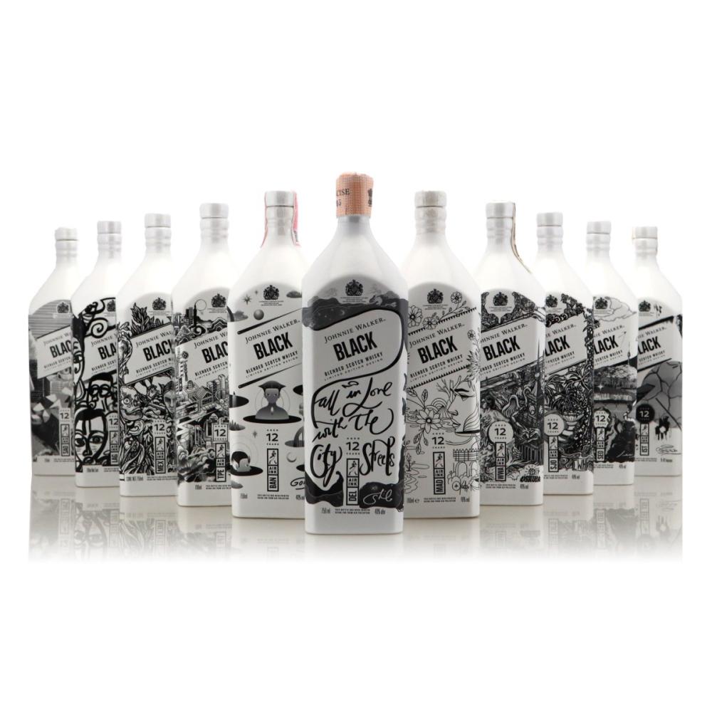 Johnnie Walker Black Label 12 Year Old Air Ink Series x 11