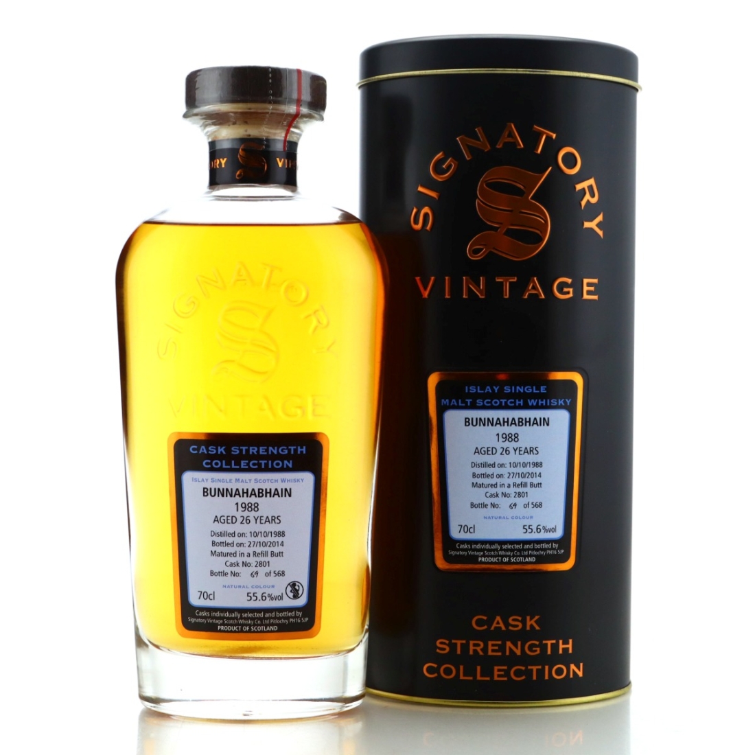 Bunnahabhain 1988 Signatory Vintage 26 Year Old Cask Strength #2801