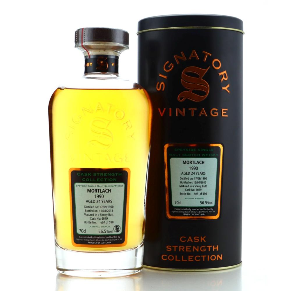 Mortlach 1990 Signatory Vintage 24 Year Old Cask Strength #6079