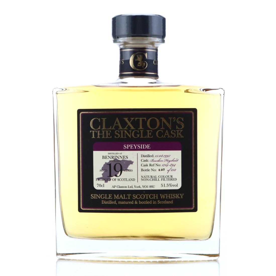 Benrinnes 1997 Claxton's 19 Year Old