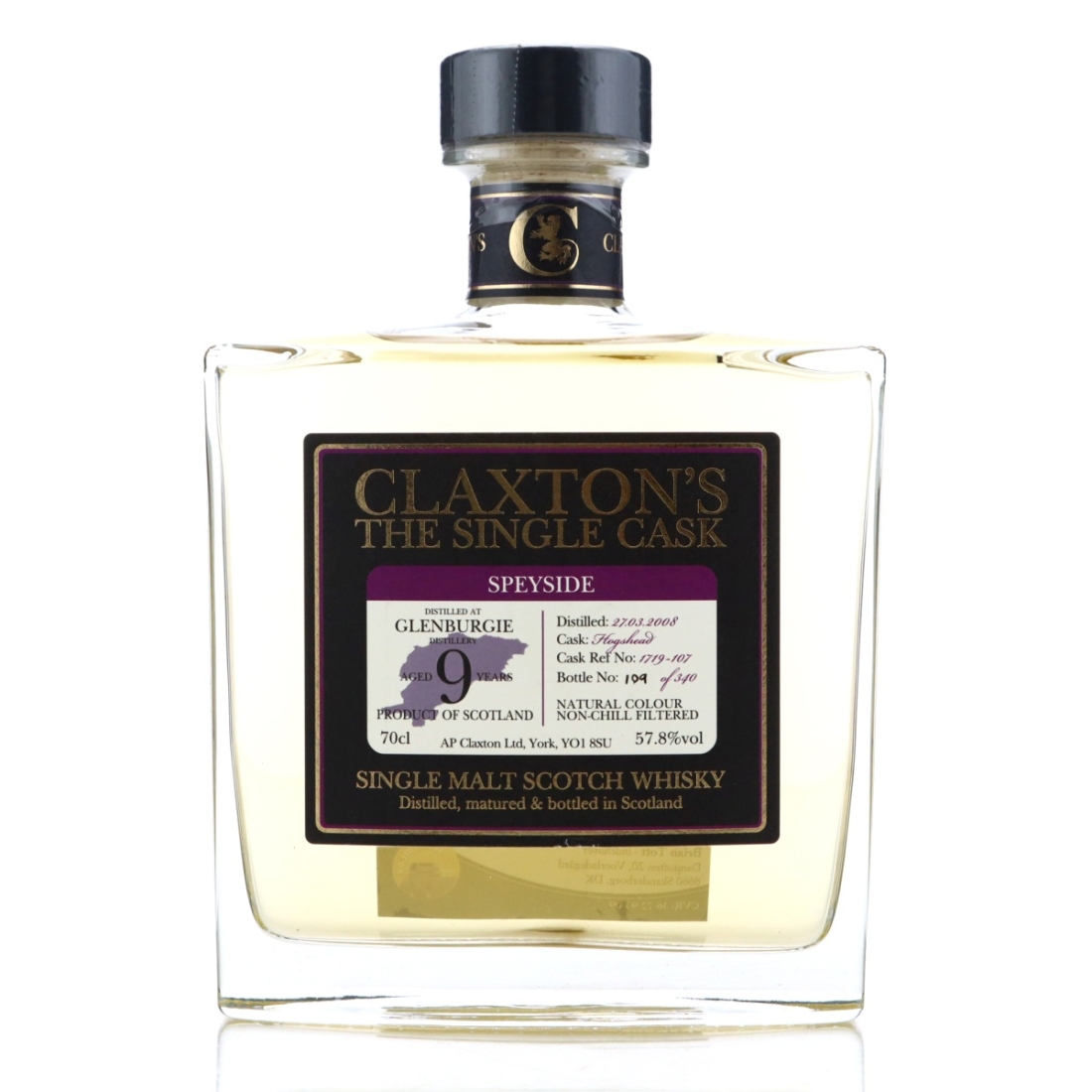 Glenburgie 2008 Claxton's 9 Year Old