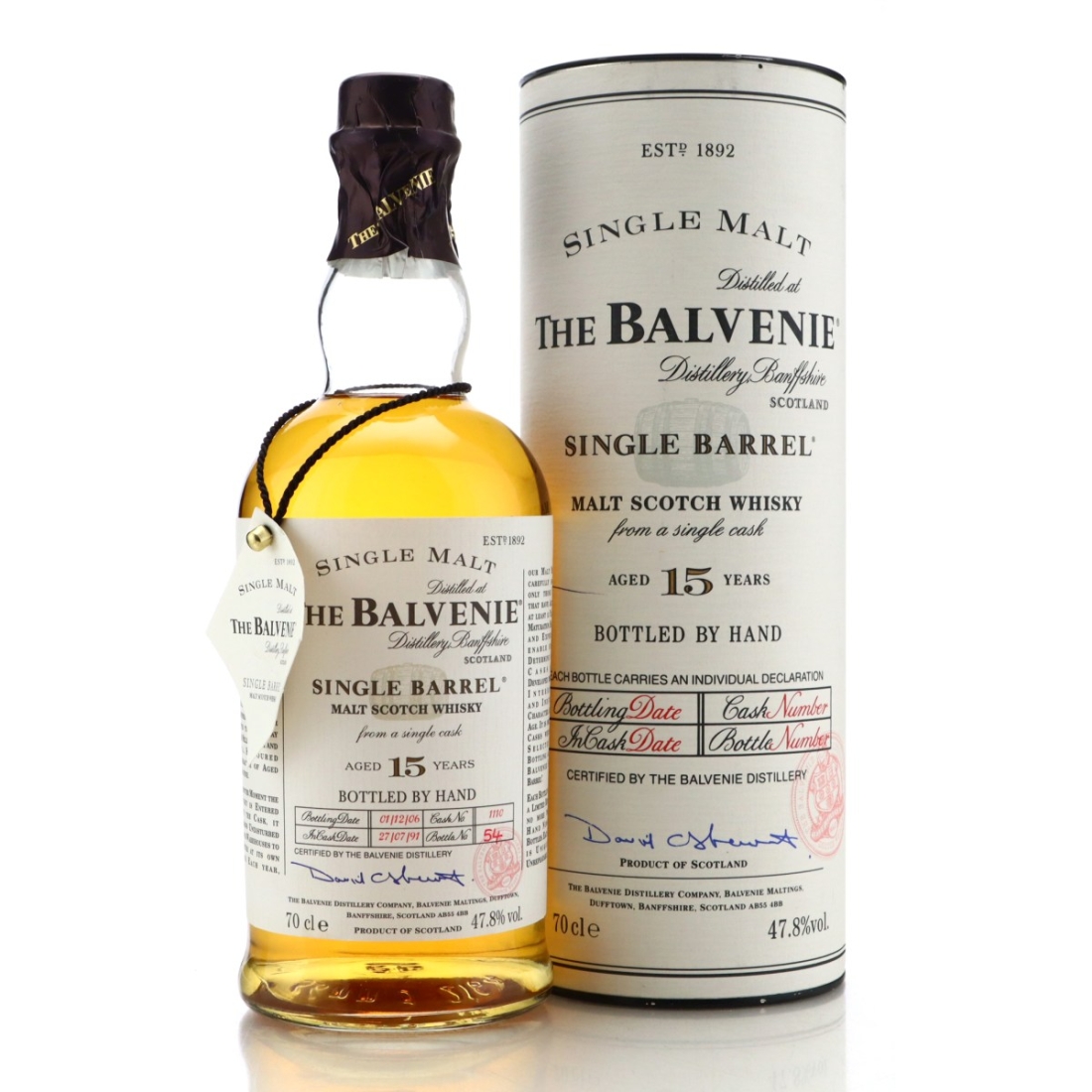 Balvenie 1991 Single Barrel 15 Year Old #1110
