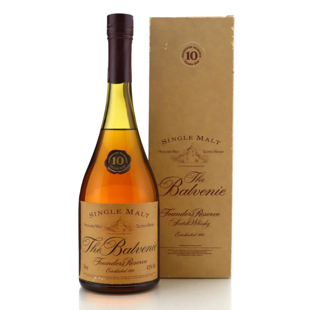 Balvenie 10 Year Old Founder's Reserve Cognac Bottle 1 Litre 1980s