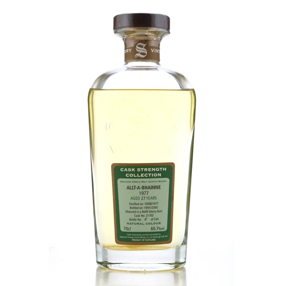 Allt-A-Bhainne 1977 Signatory Vintage 27 Year Old Cask Strength #21702