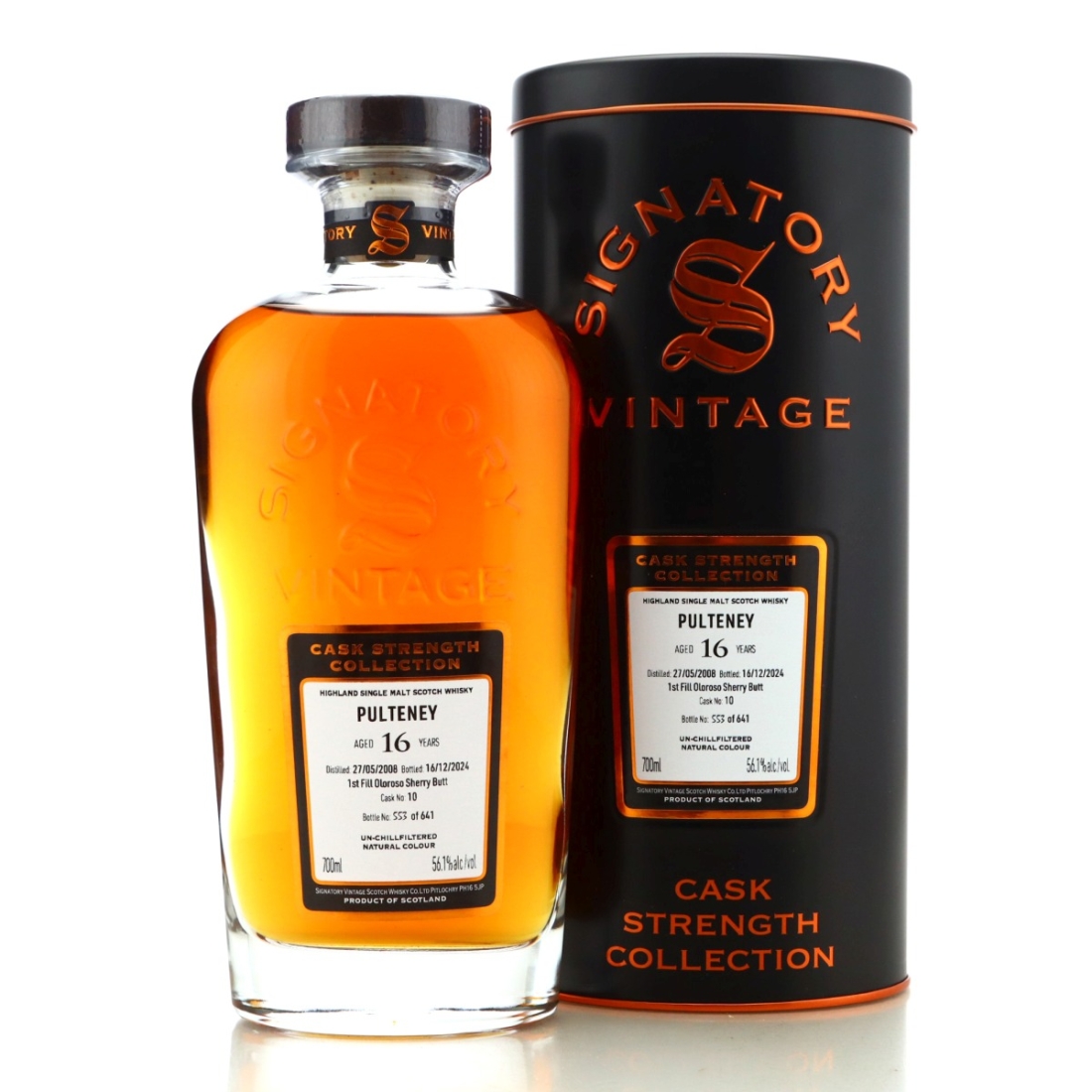 Old Pulteney 2008 Signatory Vintage 16 Year Old Cask Strength