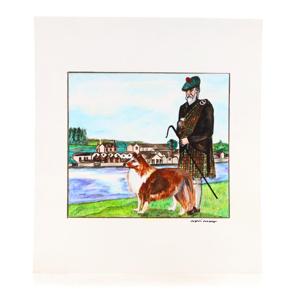 Print: High Spirits Glenlossie Label Artwork - Nadi Fiori Collection