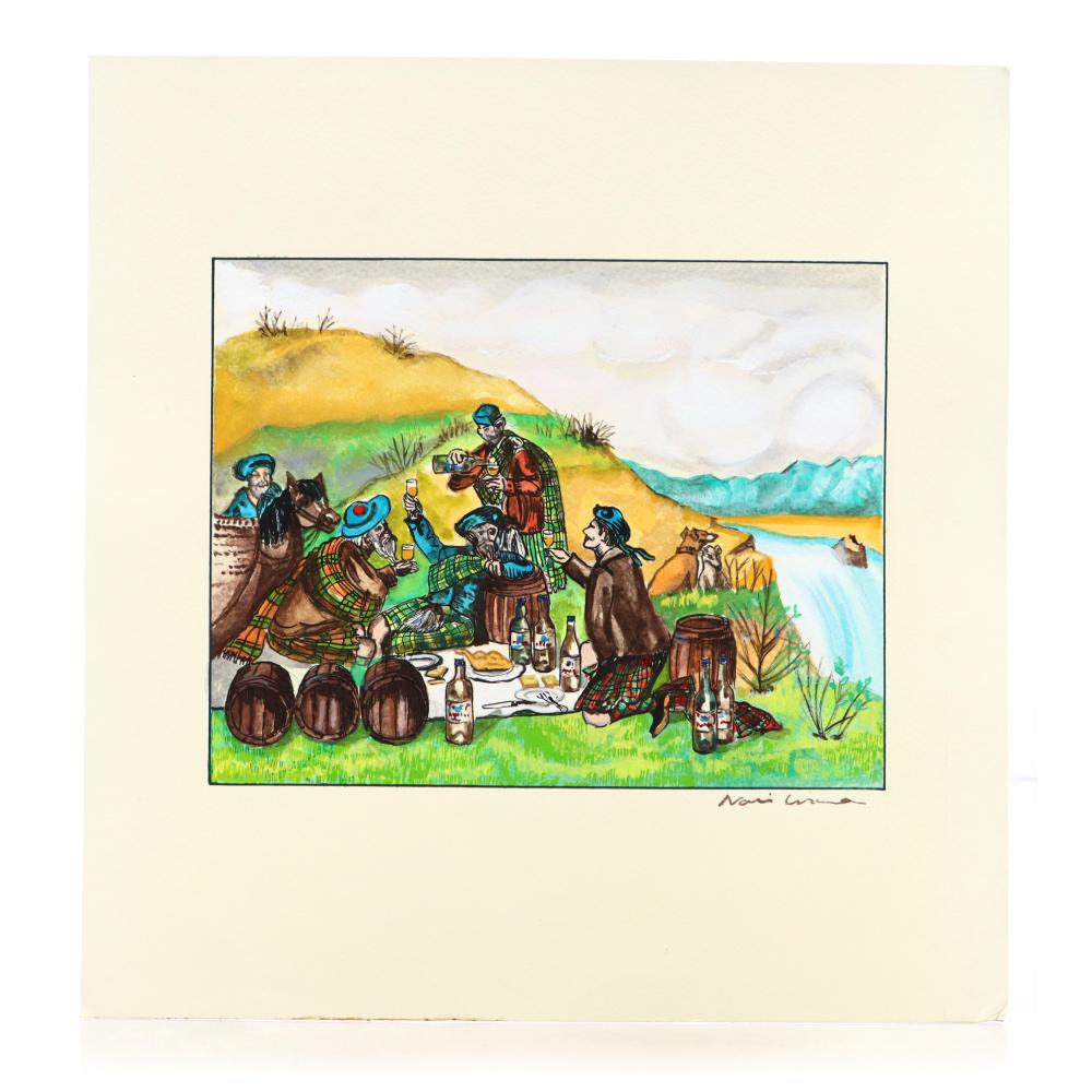 Print: High Spirits Royal Brackla Label Artwork - Nadi Fiori Collection