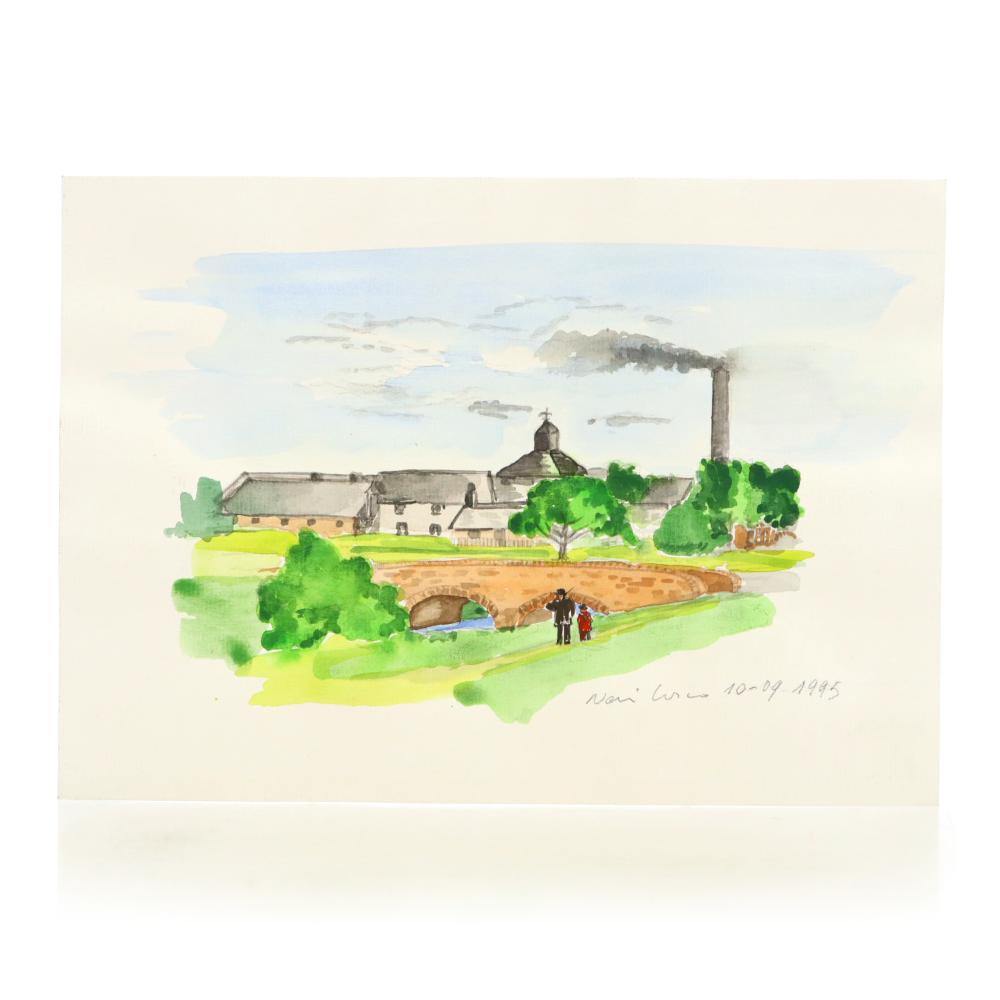 Print: High Spirits Miltonduff Label Artwork - Nadi Fiori Collection