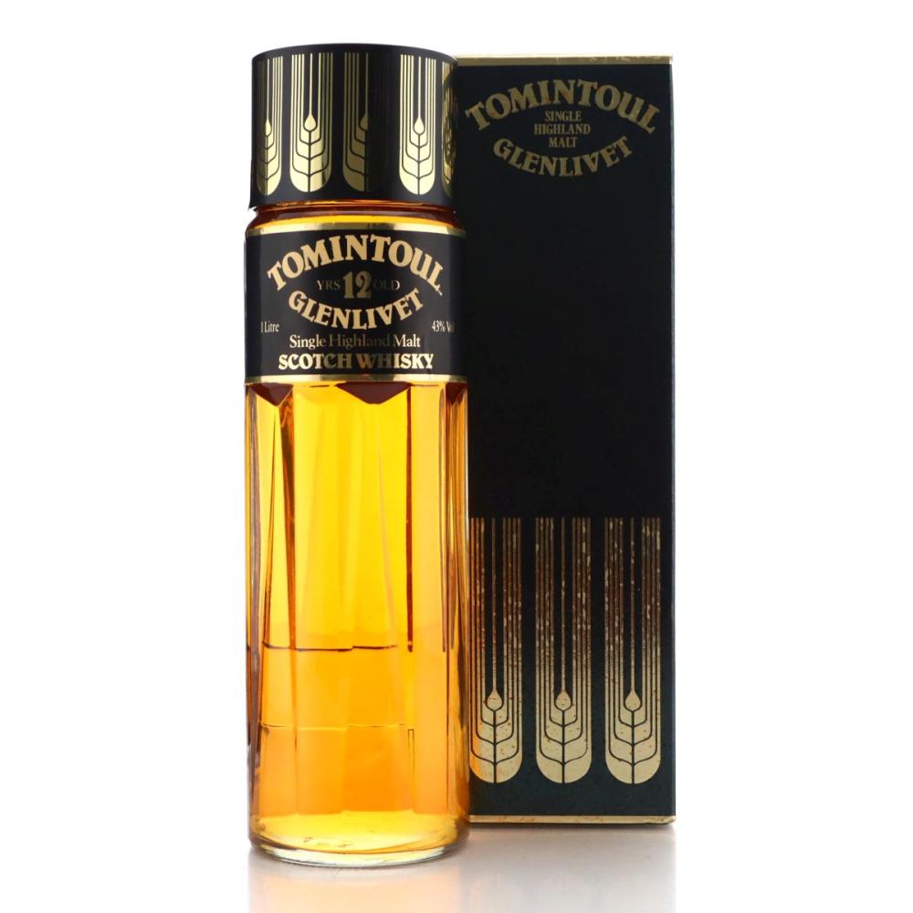 Tomintoul 12 Year Old Perfume Bottle 1 Litre 1990s