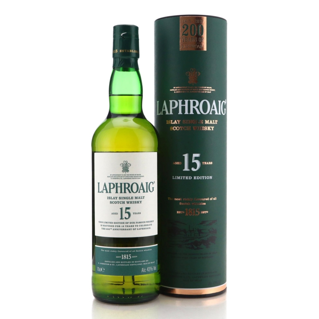 Image for Laphroaig 15 Year Old 200th Anniversary Limited Edition