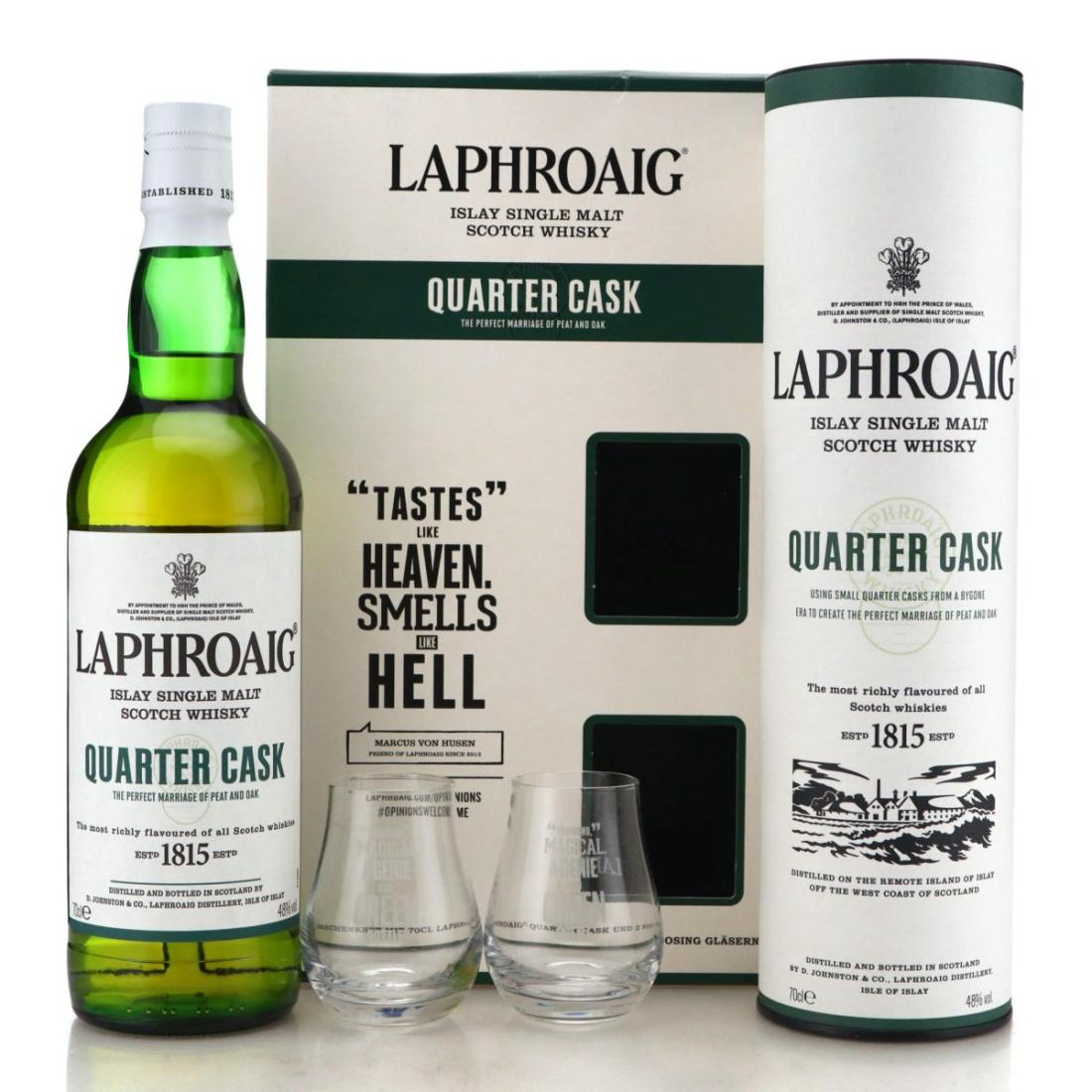 Laphroaig Quarter Cask Glasses Gift Pack