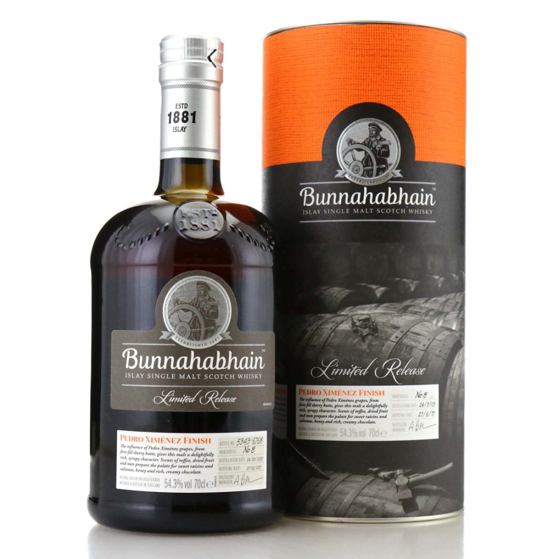 Bunnahabhain 2003 Pedro Ximenez Finish 14 Year Old 