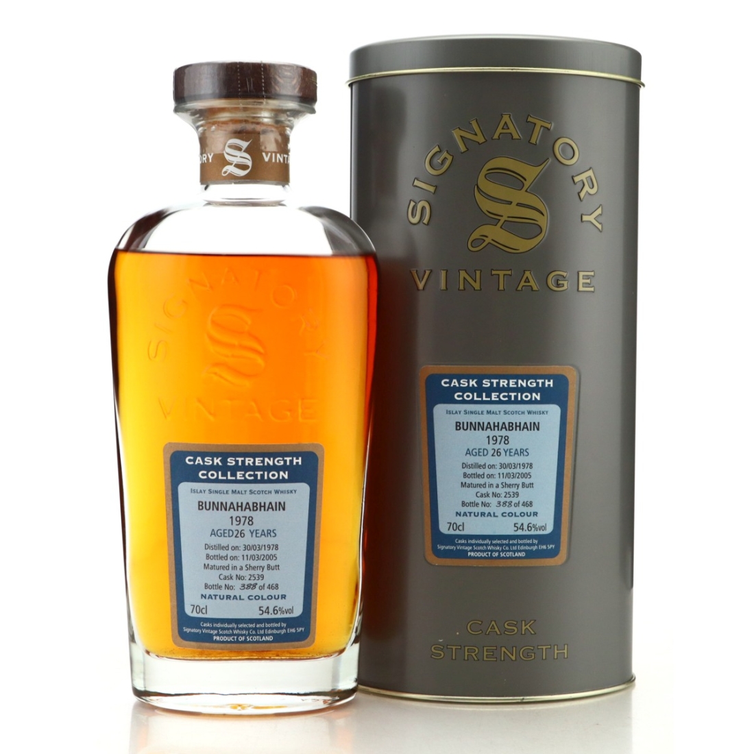 Bunnahabhain 1978 Signatory Vintage 26 Year Old Cask Strength #2539