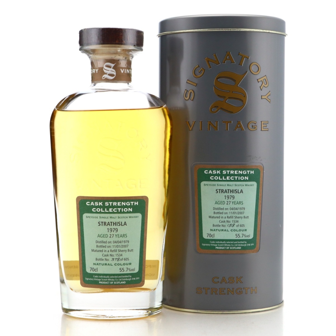 Strathisla 1979 Signatory Vintage 27 Year Old Cask Strength #1534